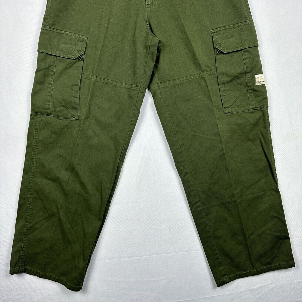 SOUTHPOLE Vintage Mens Utility Cargo Pants 32 x 30 Military Green 82628 - Picture 3 of 13